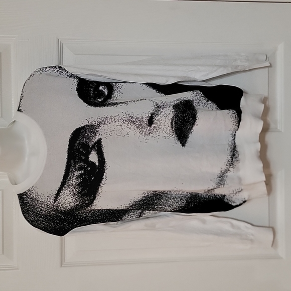 JEREMY SCOTT White and black Sweater Women's Aeffe Spa Size Small